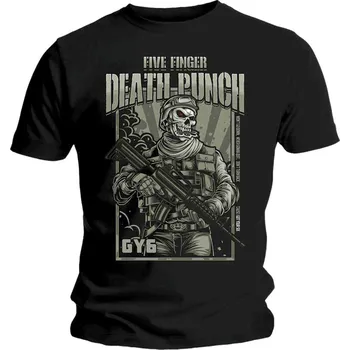 Pánské tričko Five Finger Death Punch War Soldier Black XL Tričko