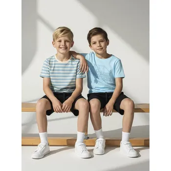 Chlapecké oblečení Sinsay - Sada 2&nbsp;triček - modrá - 229DC-05X - 229DC-05X-122