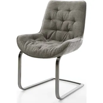 Jídelní židle DELIFE Jídelní židle Taimi-Flex bouclé měkký tmavě béžová jídelní židle plochý grafit