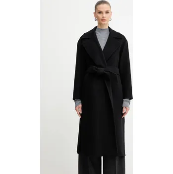Dámský kabát Kabát s příměsí vlny Marella Emme by Marella 2525016032200 černá 99X, vel. 42