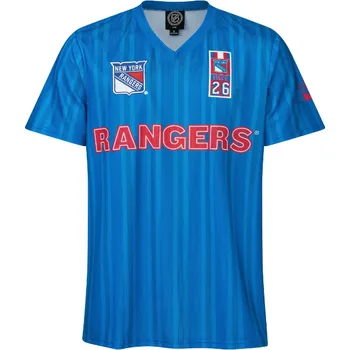 Pánské tričko FOCO Pánské tričko New York Rangers NHL Soccer Style Jersey Velikost: M