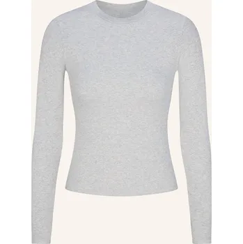 Dámské tričko Skims Dámské Lounge Tričko Cotton Rib, light heather grey, 40
