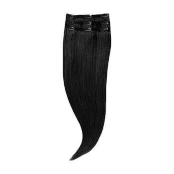 Rapunzel of Sweden Classic Clip-ins Straight / Light Volume / 3 pieces 1.0 Black 50 cm Prodloužení vlasů