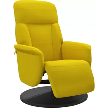 Křeslo NoBi Křeslo relaxační, polohovací, otočné, látka černá