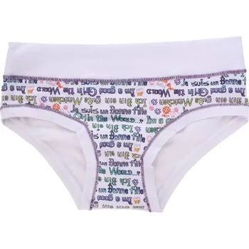 Dívčí kalhotky s potiskem Emy Bimba B2978 bílá velikost 7