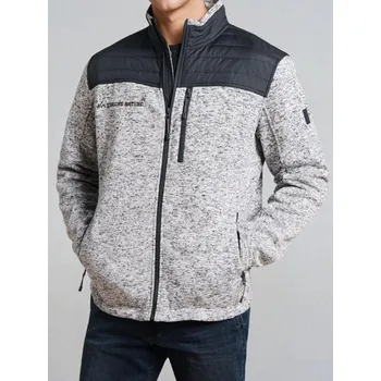 Pánská mikina Sinsay - Mikina s kulatým výstřihem - šedá - 961EU-09M - 961EU-09M-M