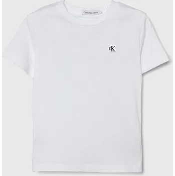 Chlapecké oblečení Dětské bavlněné tričko Calvin Klein Jeans IU0IU00543.104.116.PPYH bílá 00X, vel. 116