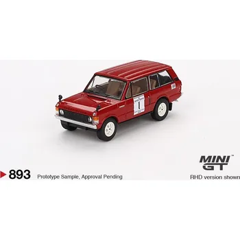 autíčko LAND ROVER RANGE ROVER nr.1 HILL Rally 1971 - červená - 1:64 - Mini GT
