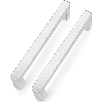 Nábytkové kování PinLin 10ks Rukojeti kuchyňských dvířek 256mm Satin Nikl Rukojeti Skříňky Nerezové Rukojeti skříněk