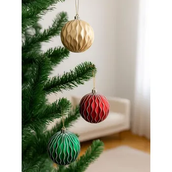 Vánoční dekorace Sinsay - Balení 3 vánočních koulí - vícebarevná - 318HF-MLC - 318HF-MLC-ONE
