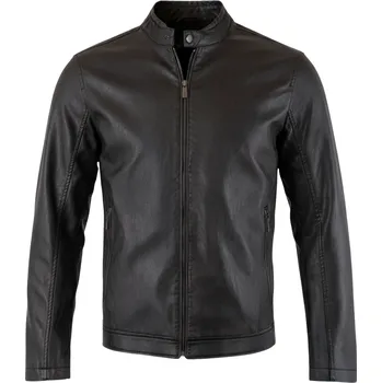 Pánský bomber GAUDI Faux Leather Brown bombera L Hnědá