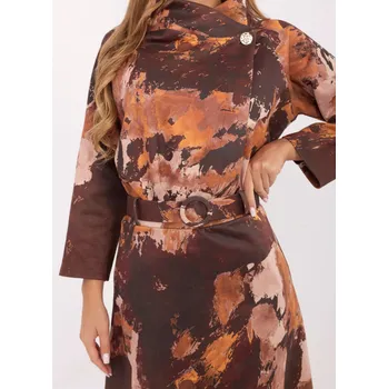 Dámská sukně Vzorovaná midi sukně Italy Moda hnědá | oranžová | krémová 3447930