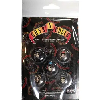 Guns N' Roses Appetite Skulls Odznak