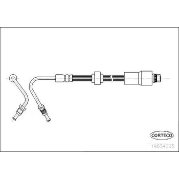 Brzdová hadice Brzdová hadice CORTECO 19034265