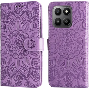 Pouzdro na mobilní telefon Sunflower knížkové pouzdro na Honor 400 Smart 5G/4G/Honor X7d - fialové