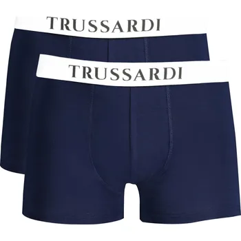 Boxerky TRUSSARDI MEN'S BLUE BOXER Trussardi modrá | bílá 3362723