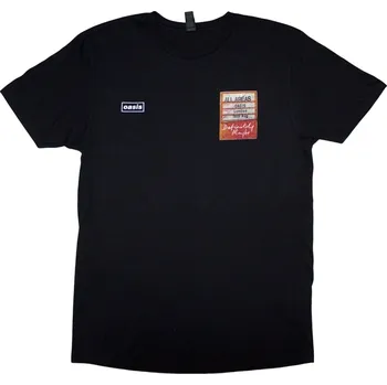 Pánské tričko Oasis Tričko Definitely Maybe AAA Setlist Unisex Black 2XL