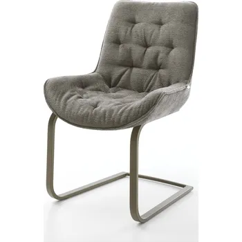 Jídelní židle DELIFE Jídelní židle Taimi-Flex bouclé měkký tmavě béžová jídelní židle plochý titanová barva