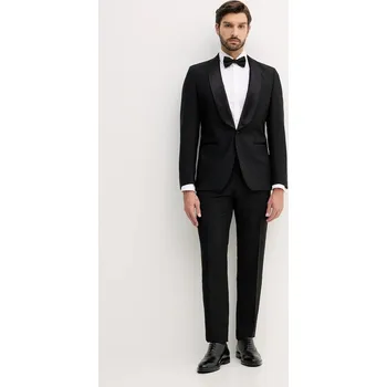 Pánský oblek Vlněný oblek BOSS H-Huge-2pcs-TuxS-254 50551762 černá 99X, vel. 50