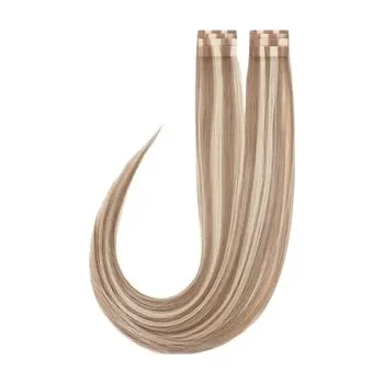 Rapunzel of Sweden Premium Tape Extensions Straight / Classic Tape 4 cm / 8 pieces M7.3/10.8 Cendre Ash Blonde Mix 40 cm Prodloužení vlasů