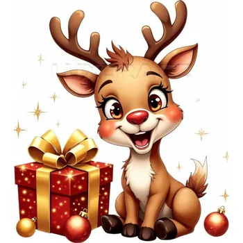 Nažehlovačka Sobík baňky a dárečky - 6 x 6 cm