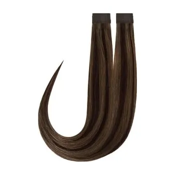 Rapunzel of Sweden Premium Tape Extensions Straight / Classic Tape 4 cm / 8 pieces M2.3/5.0 Chocolate Mix 40 cm Prodloužení vlasů