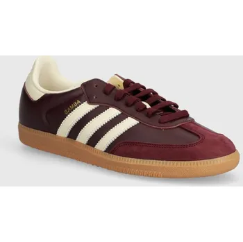 Dámská obuv Kožené tenisky adidas Originals Samba OG ID0477 burgundské 83X, EUR 40 2/3