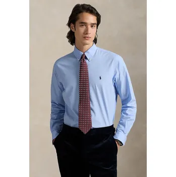 Pánská košile Košile Polo Ralph Lauren pánská, růžová barva, regular, s límečkem button-down, 710929349 50X, vel. S