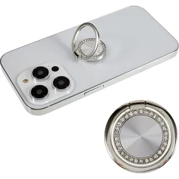 Rhine držák na prst pro mobilní telefon - stříbrný