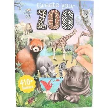 Hračka Kreativní sešit se samolepkami Create Your ZOO