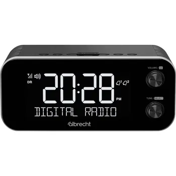 Audio Albrecht DR 455 27455 radiobudík, DAB+, FM, funkce alarmu, černá