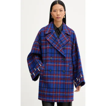 Dámský kabát Kabát s příměsí vlny MAX&Co. 2526086015200 námořnická modř 59X, vel. 40