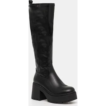 Dámské kozačky Kozačky Buffalo Mila Hi Boot dámské, černá barva, na podpatku, 1220084-BLK 99X, EUR 37