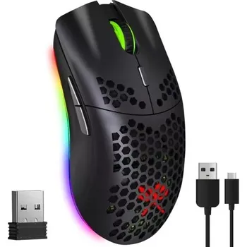 Kabel do PC Bezdrátová herní myš RGB LED