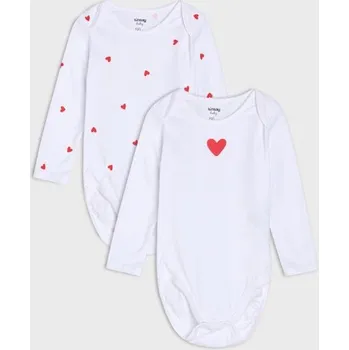 Sinsay - Sada 2 bavlněných body - bílá - 243BA-00X - 243BA-00X-86