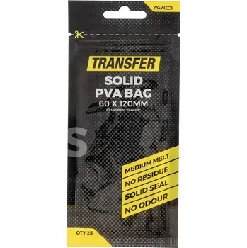 PVA Avid Carp PVA Sáčky Transfer Solid PVA Bag Velikost: Small, Rorměr: 60x120mm