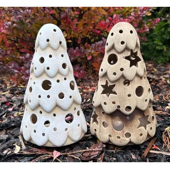 Zahradní dekorace Svícen stromek 22cm