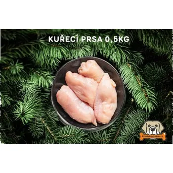 Krmivo pro psa Kuřecí prsa 0,5 kg KRMIMMASEM.CZ KM109