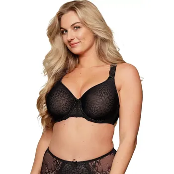 Podprsenka Hladká podprsenka LingaDore 1400-5C black nude velikost 80F