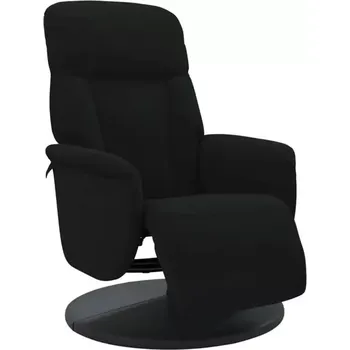 Křeslo Křeslo relaxační, polohovací, otočné, látka černá, OPTIMA