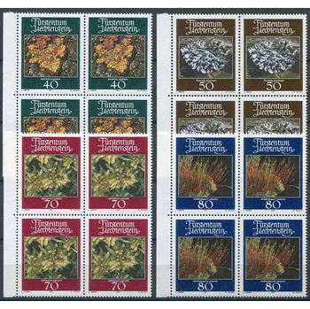 Poštovní známka (1981) MiNr. 776 - 779 ** (4-bl) - Lichtenštejnsko - Mechy a lišejníky