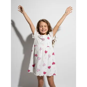 Dívčí šaty Sinsay - Šaty - krémová - 810EV-01X - 810EV-01X-134