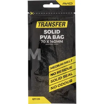 PVA Avid Carp PVA Sáčky Transfer Solid PVA Bag Velikost: Medium, Rorměr: 70x140mm