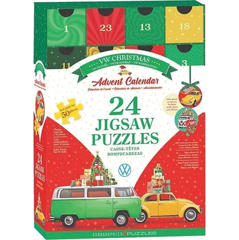 Puzzle Eurographics Puzzle Adventní kalendář: Volkswagen 24 × 50 dílků