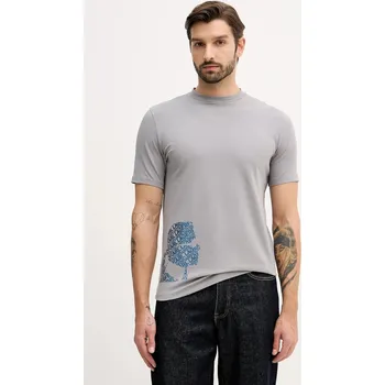 Tričko Karl Lagerfeld 554235.755404 šedá 90X, vel. XXL