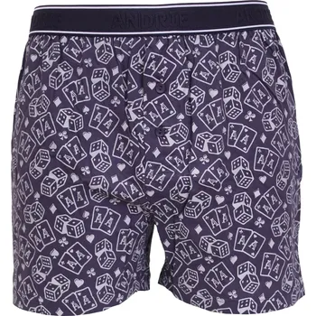 Trenýrky Pánské bavlněné trenky Andrie PS 5950 kostky velikost L-50/52