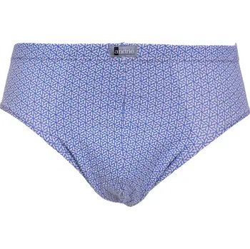 Slipy Pánské slipy s geometrickým vzorem Andrie PS 3590 šedomodré velikost L-50/52