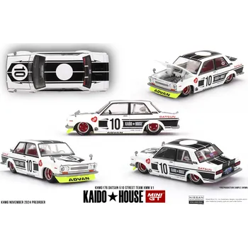 autíčko DATSUN 510 STREET TEAM XMM V1 1969 - 1:64 - Kaido House