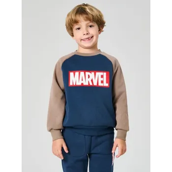 Chlapecká mikina Sinsay - Mikina crewneck s podšívkou Marvel - námořnická modrá - 100FC-59X - 100FC-59X-98
