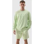 Pánská tepláková mikina bez zapínání a bez kapuce 4F - zelená 4F světle zelená 2795139